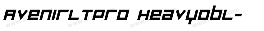 AvenirLTPro HeavyObl字体转换